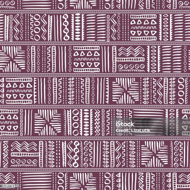 Abstract Seamless Pattern In Ethnic Style Stock Illustration - Download Image Now - Abstract, Art, Art And Craft