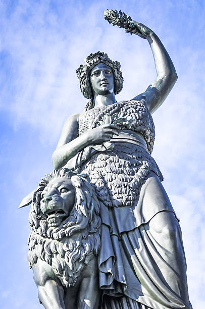 The monument to Minin and Pozharsky outside St. Basil's Cathedral in Red Square in Moscow, Russia.
