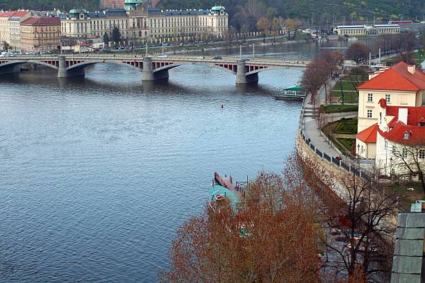 istock Vltava river and bridge Prague Czech Republic 528712062