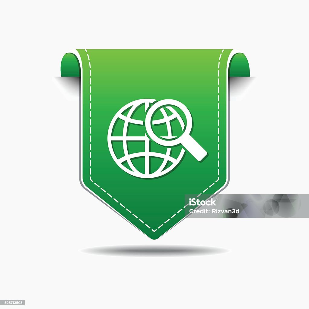 Globe Sign Green Vector Icon Design Accessibility stock vector