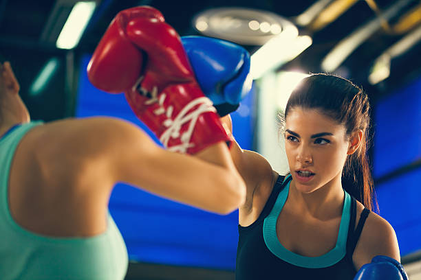 istock Two Females Sparring 528714363