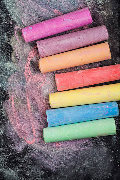 istock Variety of Chalk on blackboard 528715152