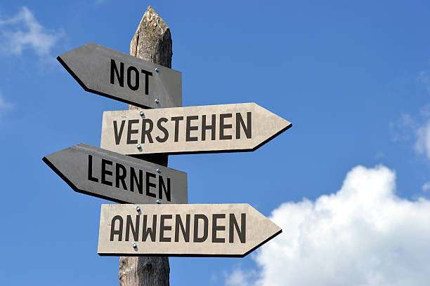 istock Not, understand, learn, apply - signpost in English 528715394