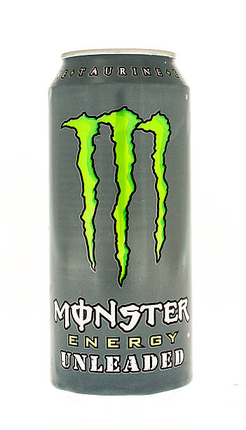 Monster Enegy Drink  Winneconne, WI, USA  - 5 June 2015:  Can of Monster energy unleaded drink monster energy stock pictures, royalty-free photos & images