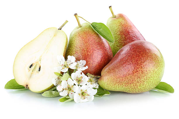 istock Pears pear slice fruit fruits isolated on white 528716412