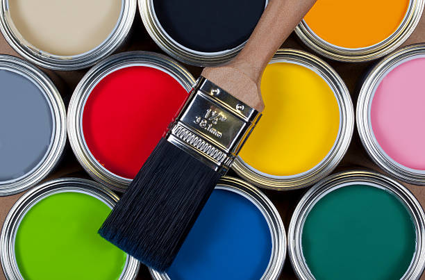 istock Tins of colorful paint 528716552