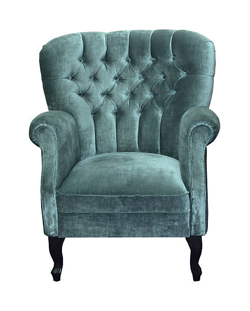 istock Retro velvet armchair 528716994