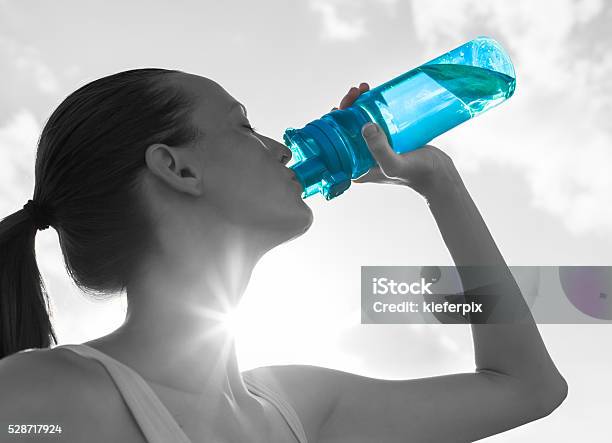 Drinking Water Concept Stock Photo - Download Image Now - Drinking, Sweat, Sport Drink