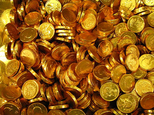 candy monety - chocolate coins zdjęcia i obrazy z banku zdjęć