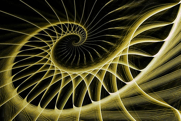 istock spiral staircase yellow on black 528719190