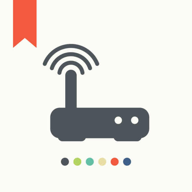 WiFi Router icon WiFi Router icon,vector illustration. digital subscriber line stock illustrations