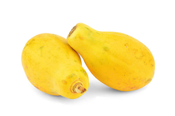 istock Papaya or paw-paw isolated on white. - Stock Image 528725735