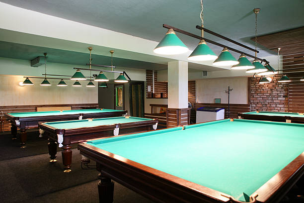 istock interior of beautiful and modern billiard 528725781