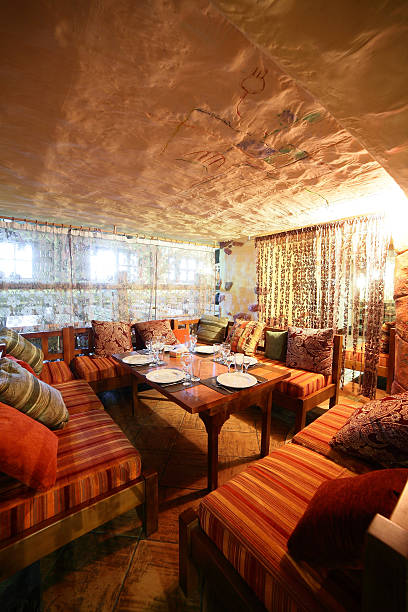 istock european restaurant in bright colors 528726281