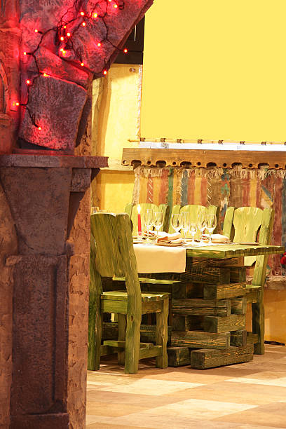 istock european restaurant in bright colors 528727333
