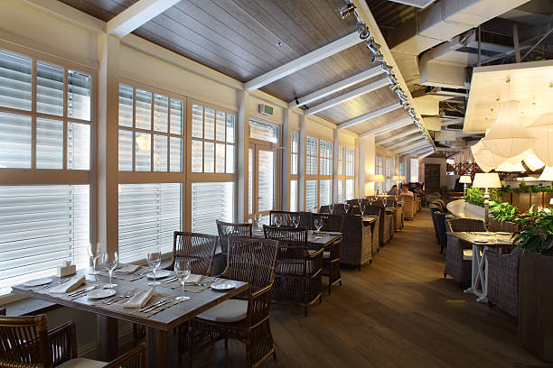 istock european restaurant in bright colors 528727797