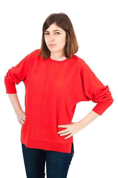 istock Beautiful woman doing different expressions in different sets of clothes 528728257
