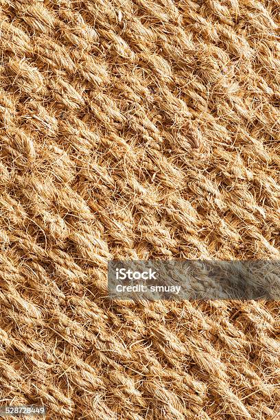 Coconut Fiber Mat Stock Photo - Download Image Now - Abstract, Brown, Carpet - Decor