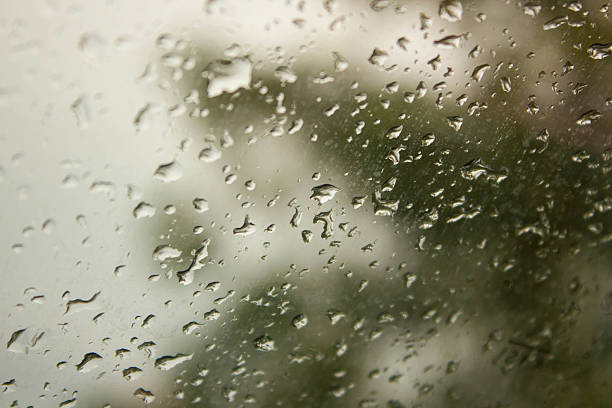 istock Blur background with water drop on the glass 528728533