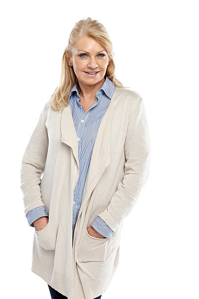 istock Attractive mature woman posing in casuals 528728933