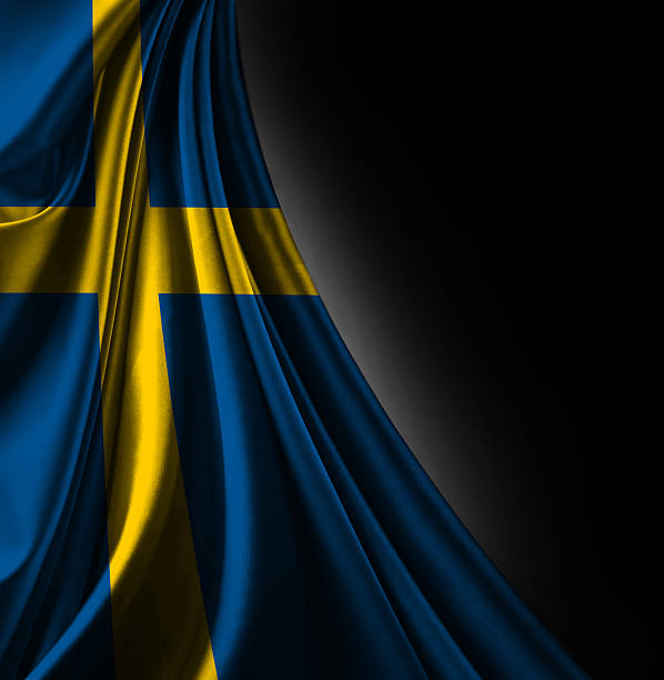 Swedish Flag Button - Flag of Sweden Badge 3D Illustration