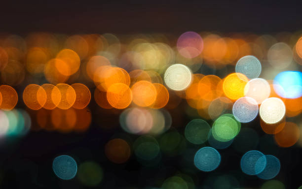 istock Defocused of city light in the night time 528734624