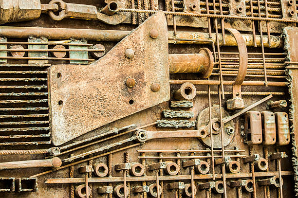 istock Grunge photo of technology background 528736850