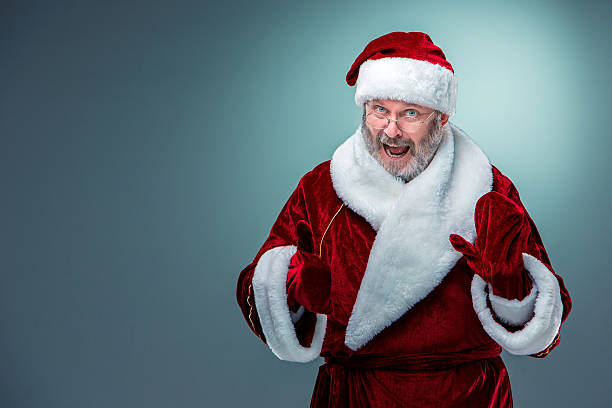 istock happy, smiling Santa Claus. 528738535