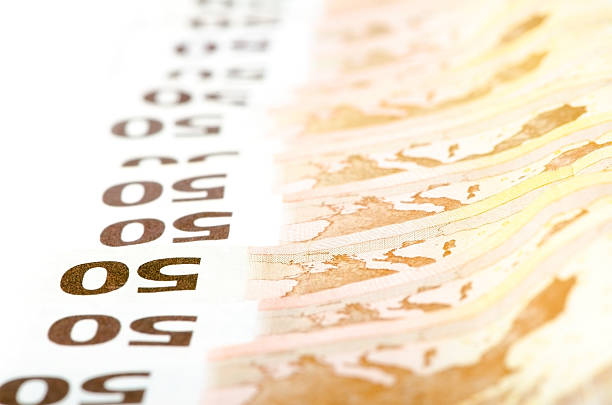istock Fifty euro bills in a row 528738978