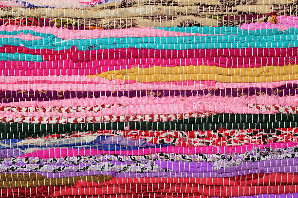 istock Recycling, handmade colorful ethnic retro rug 528739713