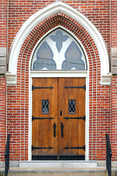 istock wooden church doors 528739775