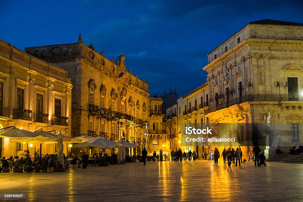 Syracuse Ortigia Duomo square in Syracuse Ortigia, Sicily, Italy Ortygia Stock Photo