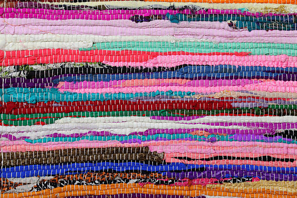 istock Recycling, handmade colorful ethnic retro rug 528740401