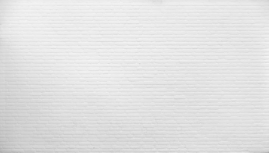 Background. Brick wall painted with white paint.
