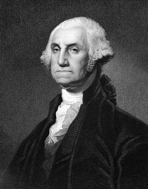 George Washington George Washington (1731-1799) on engraving from 1873. First President of the U.S.A. during 1789-1797  and commander of the Continental Army in the American Revolutionary War during 1775-1783. Engraved by unknown artist and published in ''Portrait Gallery of Eminent Men and Women with Biographies'',USA,1873. george washington photos stock illustrations