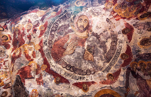 istock Painting on Sumela monestry in Trabzon 528742037
