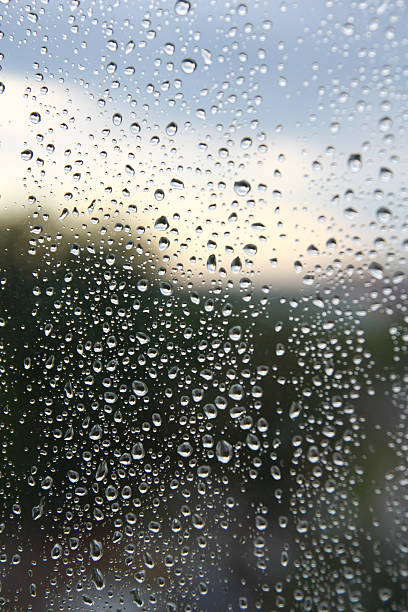 istock Drops of rain on the window 528743048