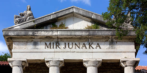 istock Mausoleum Facade near Trsat Castle in Rijeka 528744473