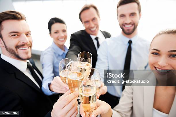 Toasting To Success Stock Photo - Download Image Now - Achievement, Adult, Adults Only