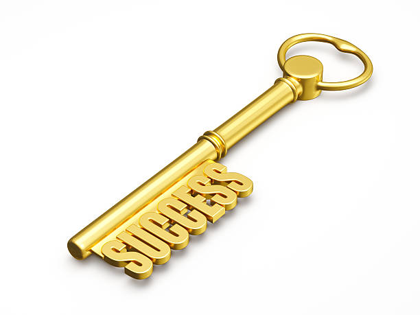 istock Key to success made of gold isolated 528765631