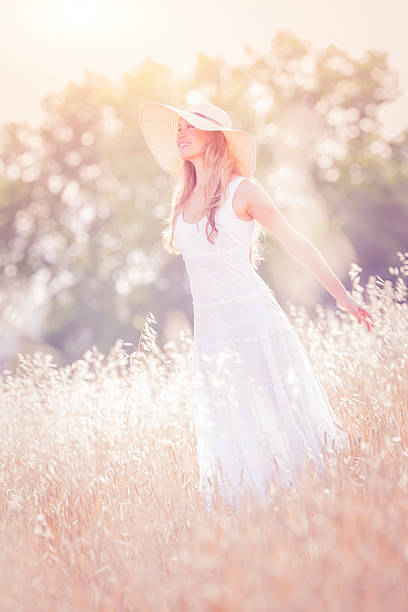 Young woman outdoor enjoying the sunset