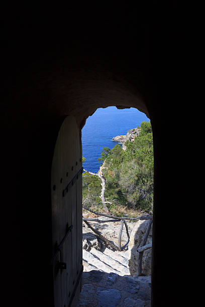 istock View through the gate of Torre des Verger in Majorca 528766137