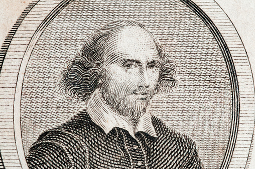 An engraving of William Shakespeare published in 1792 from a volume of his dramas