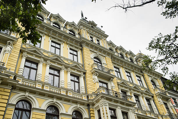 istock Facade of art Nouveaux building 528778423