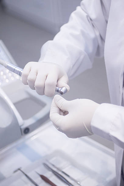 istock Dental instrumenation dentist drill cleaning tool dentists surgery clinic 528778607