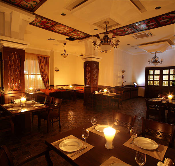 istock european restaurant in bright colors 528778823