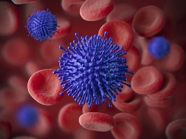 istock abstract blood infection concept, 3d red blood virus illustration 528779535