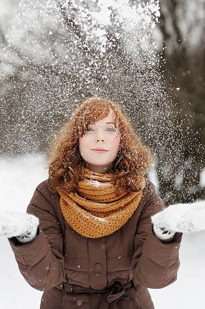 istock Young woman in winter 528780507