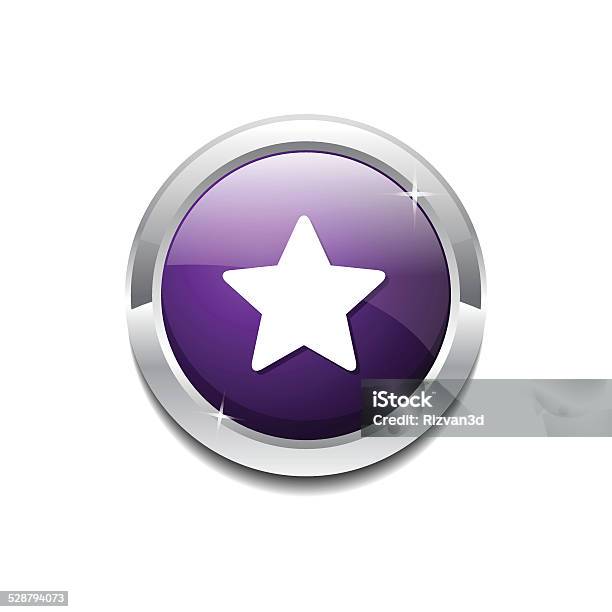 Star Circular Vector Purple Web Icon Button Stock Illustration - Download Image Now - Circle, Computer Graphic, Computer Key