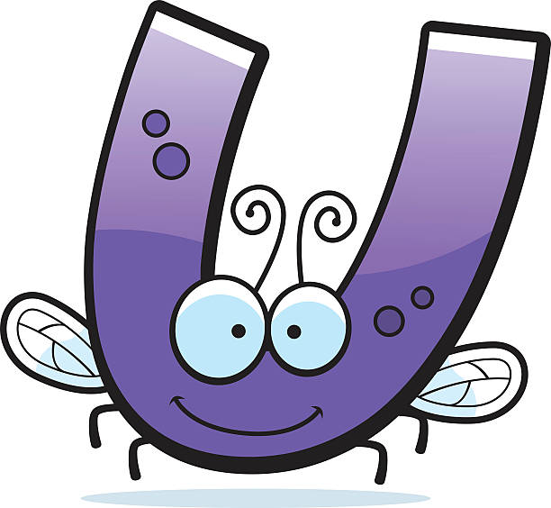 Cartoon Letter U Bug Stock Illustration - Download Image Now - Letter U,  Smiling, Animal Body Part - iStock